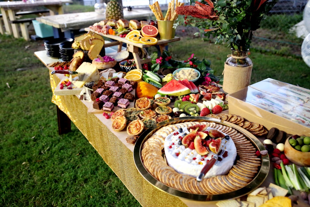 assorted fruits on brown wooden table