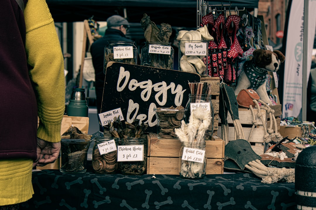 A person standing in front of a display of shoes