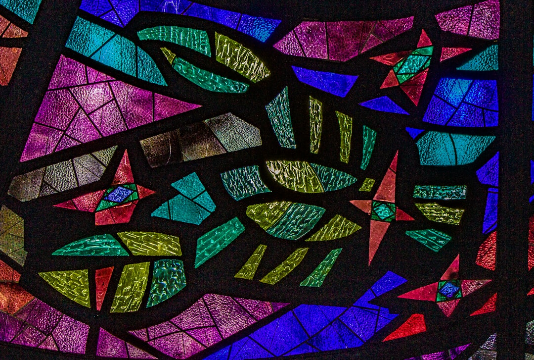 purple black and white graffiti