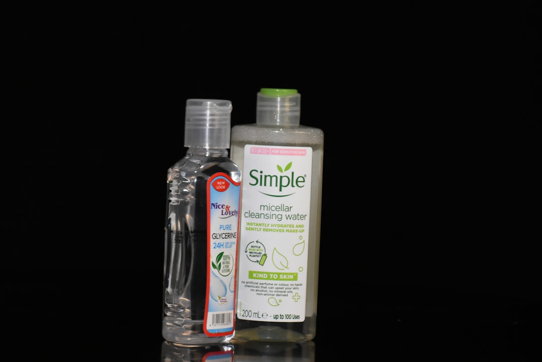 a couple of bottles of liquid