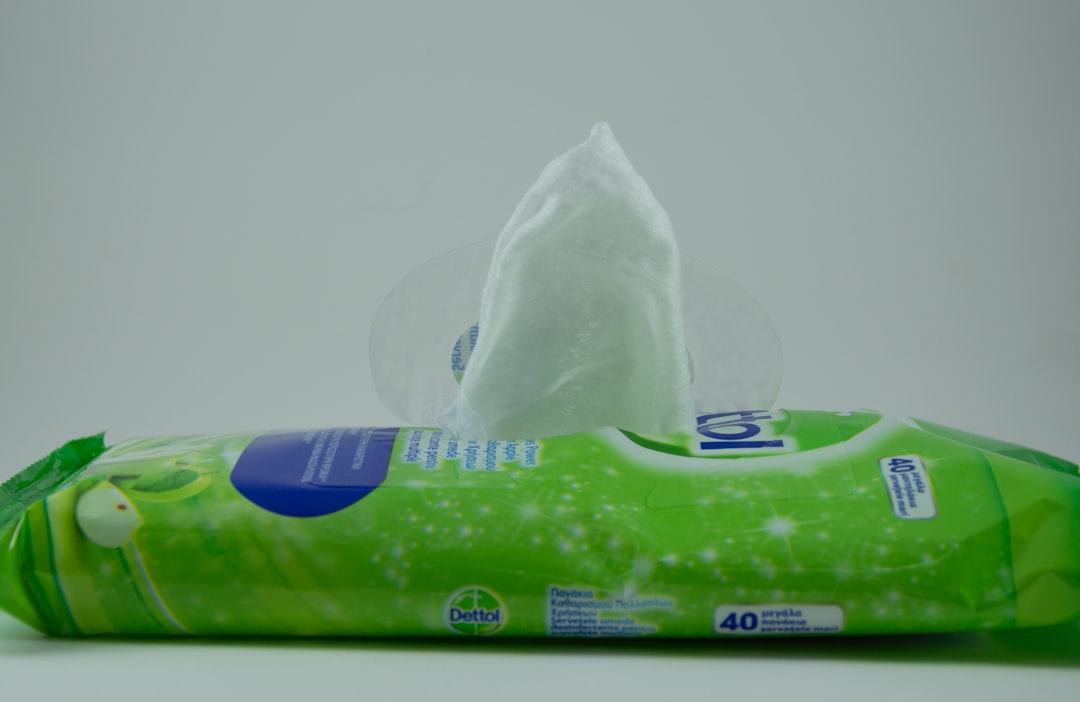 green and blue labeled pack