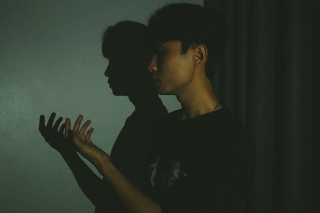 a man and woman kissing