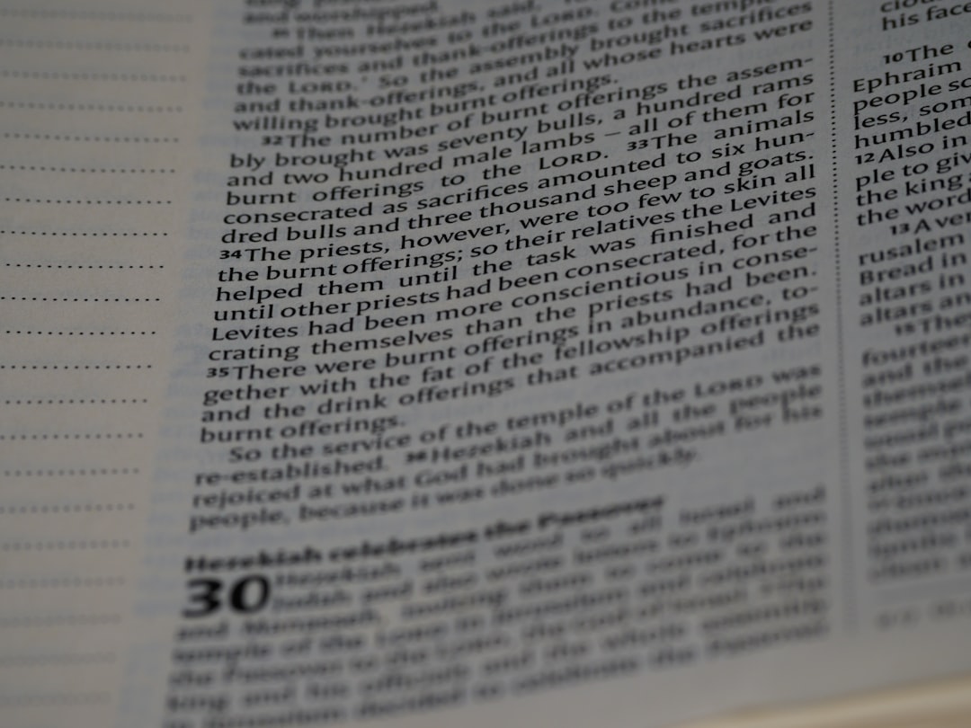 a close up of a page of a book