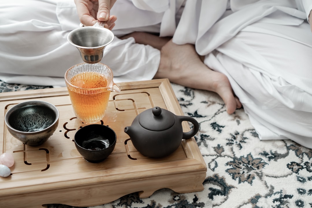 a cup of coffee on a table