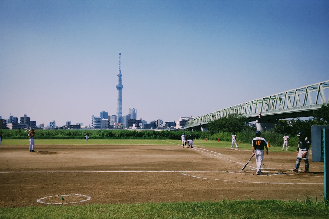 men playing baseball