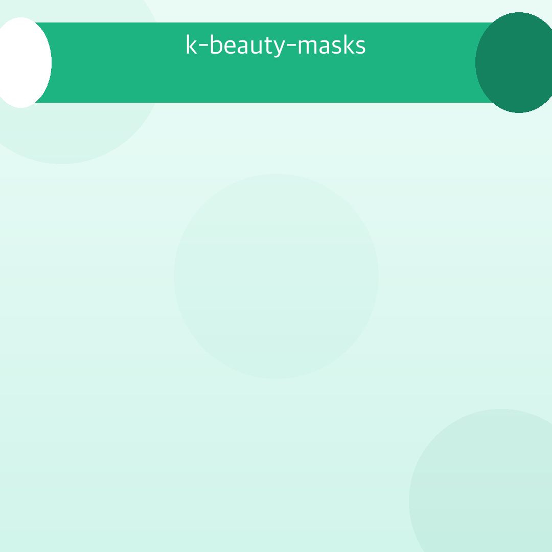 k-beauty-masks