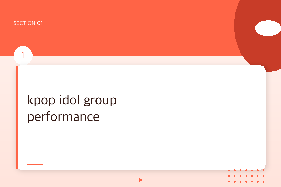 kpop idol group performance