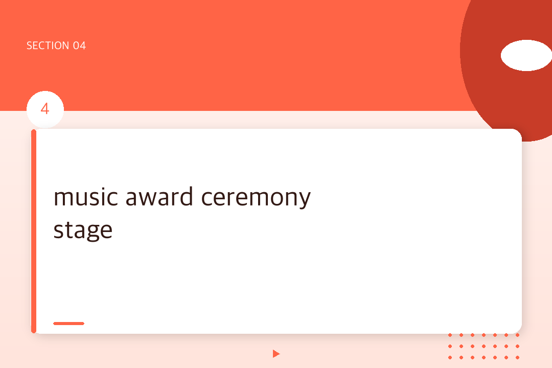 music award ceremony stage