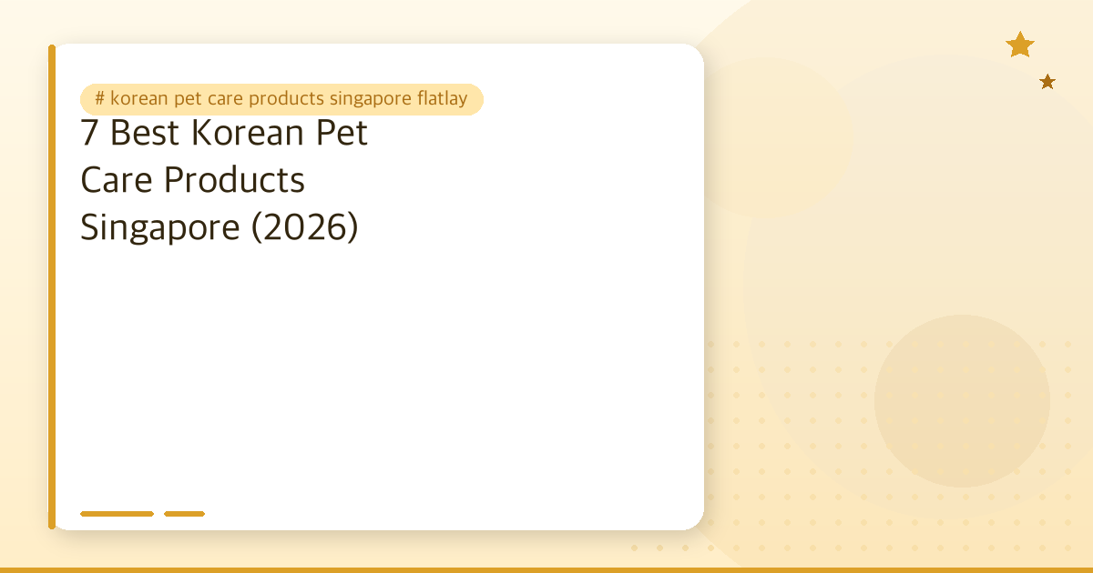 korean pet care products singapore flatlay