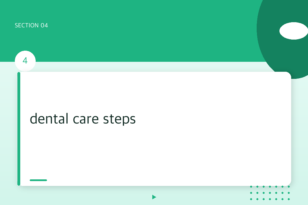 dental care steps