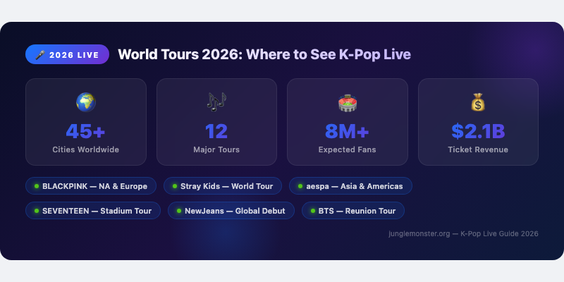 World Tours 2026: Where to See K-Pop Live