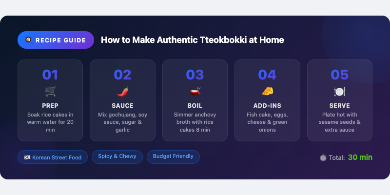 How to Make Authentic Tteokbokki at Home: Step-by-Step Recipe