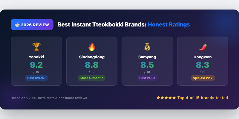 Best Instant Tteokbokki Brands: Honest Reviews (2026)