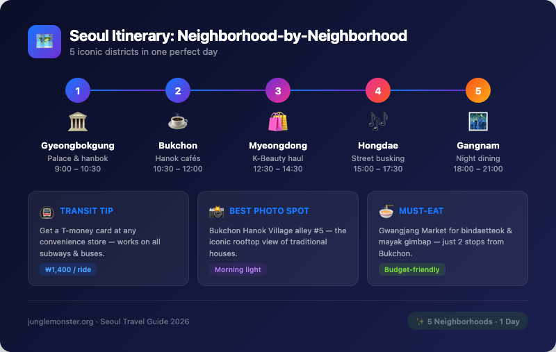 Seoul Itinerary: Neighborhood-by-Neighborhood Guide