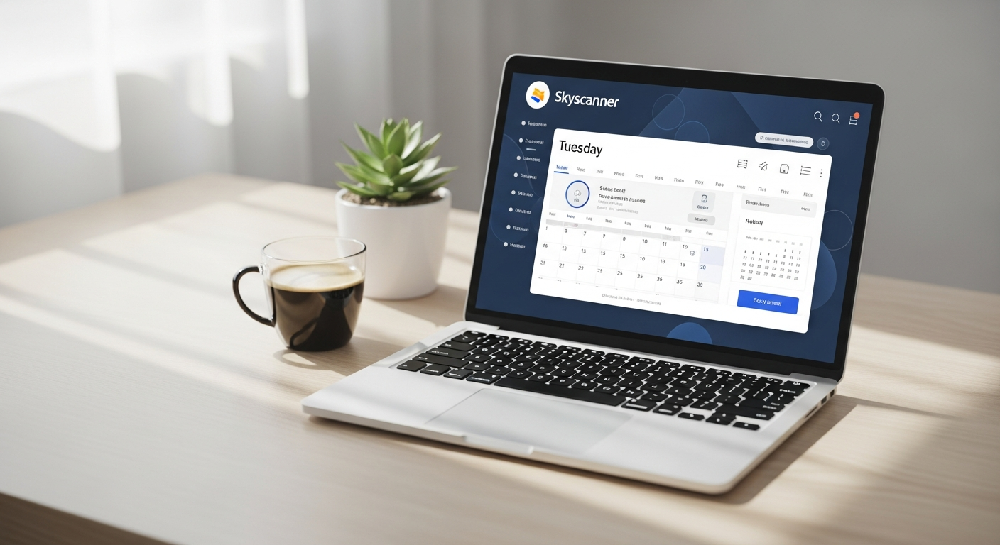skyscanner booking tuesday laptop