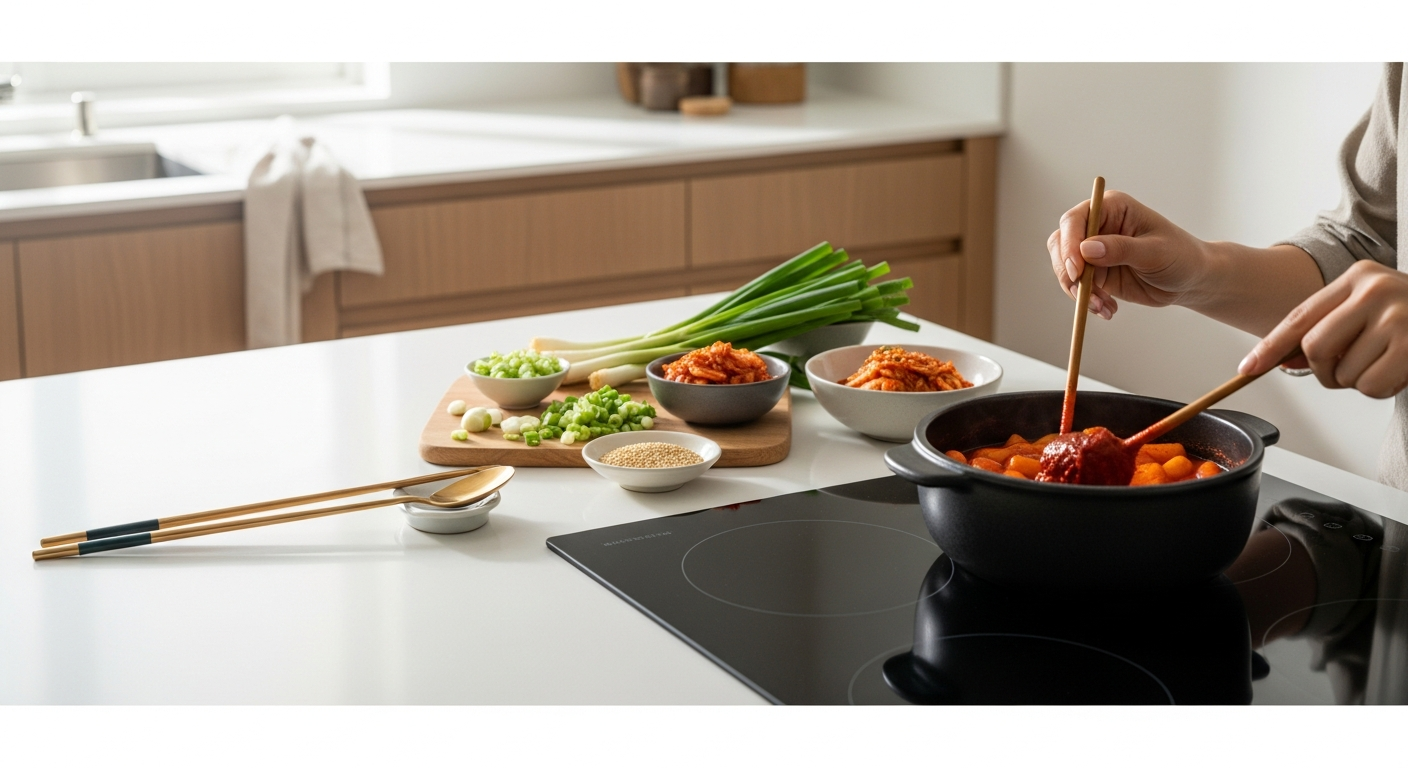 korean food cooking home kitchen