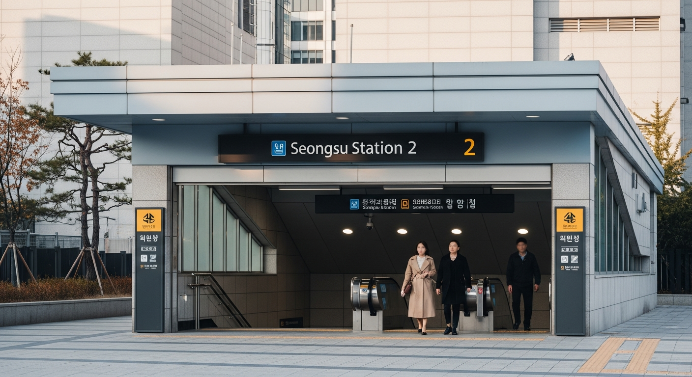 seoul subway line 2 seongsu station exit