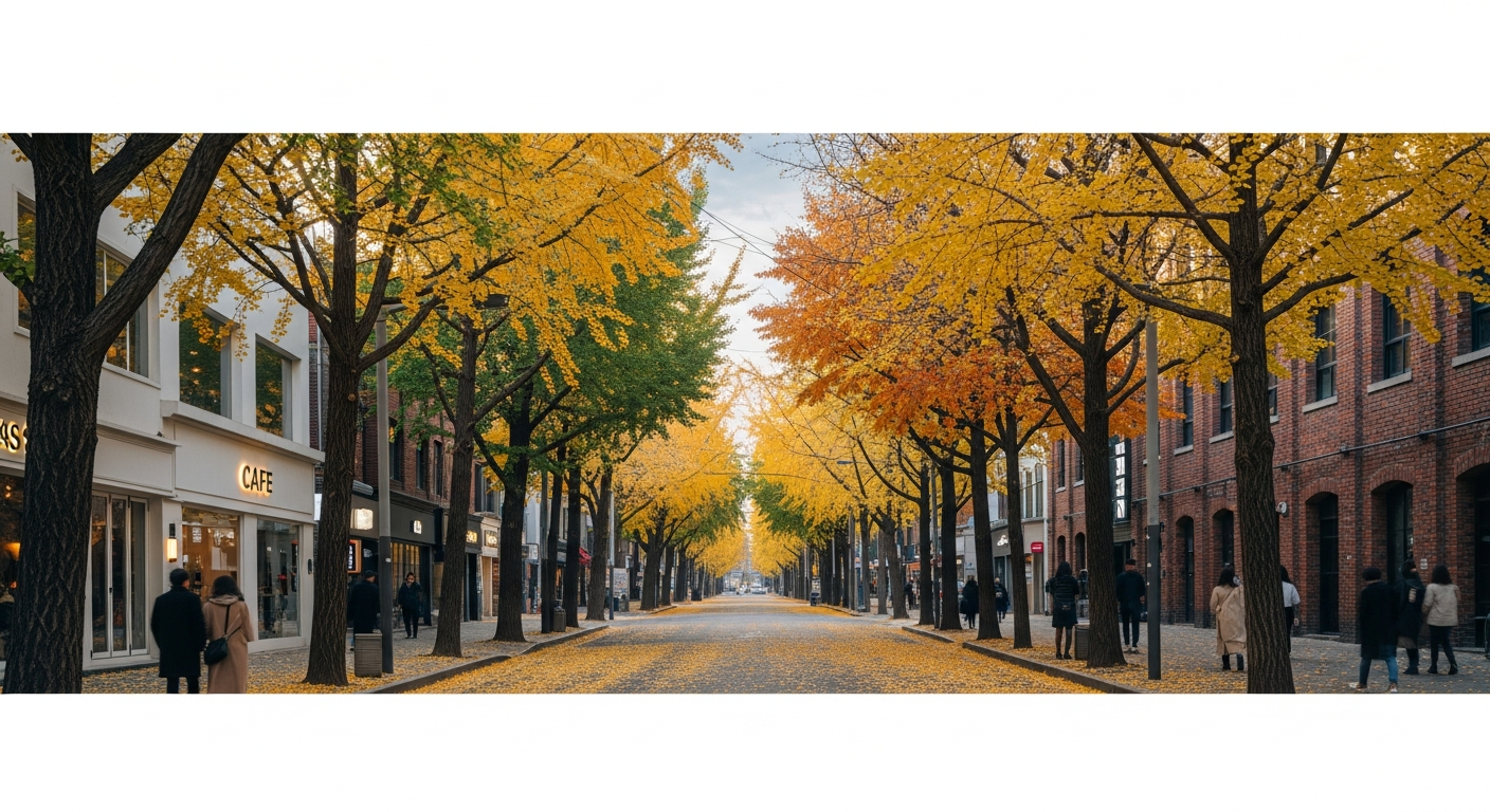 autumn leaves seoul seongsu street