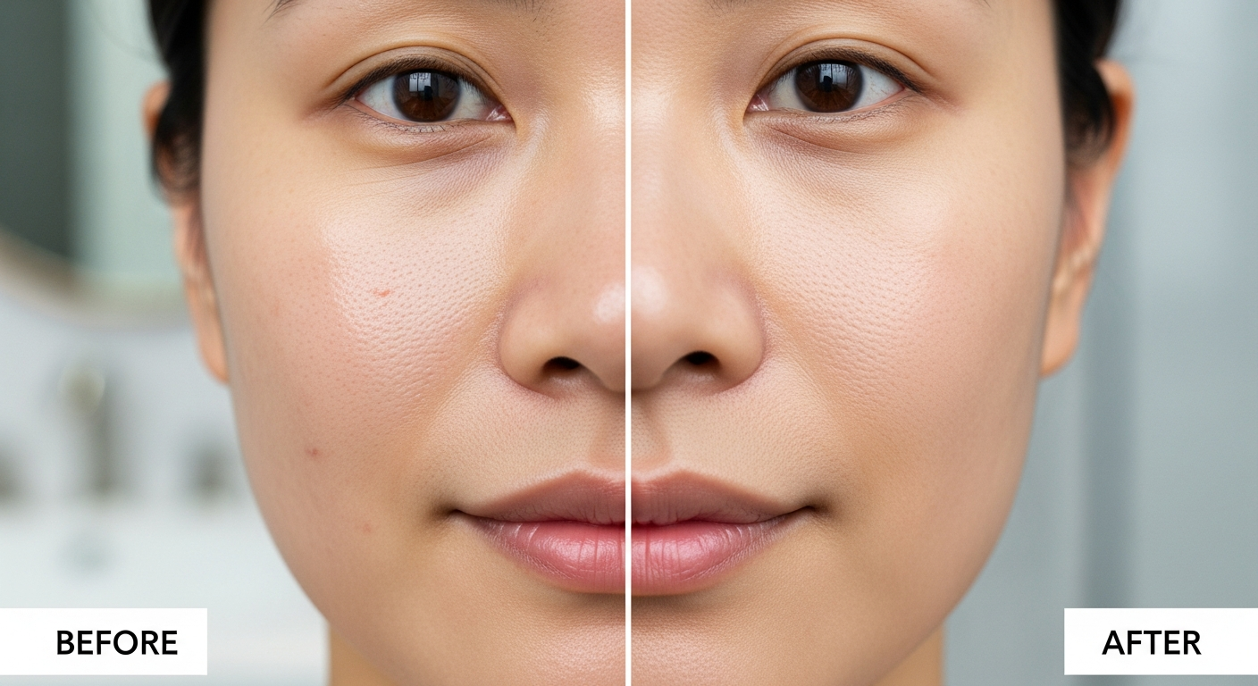 oily skin problem before after korean routine