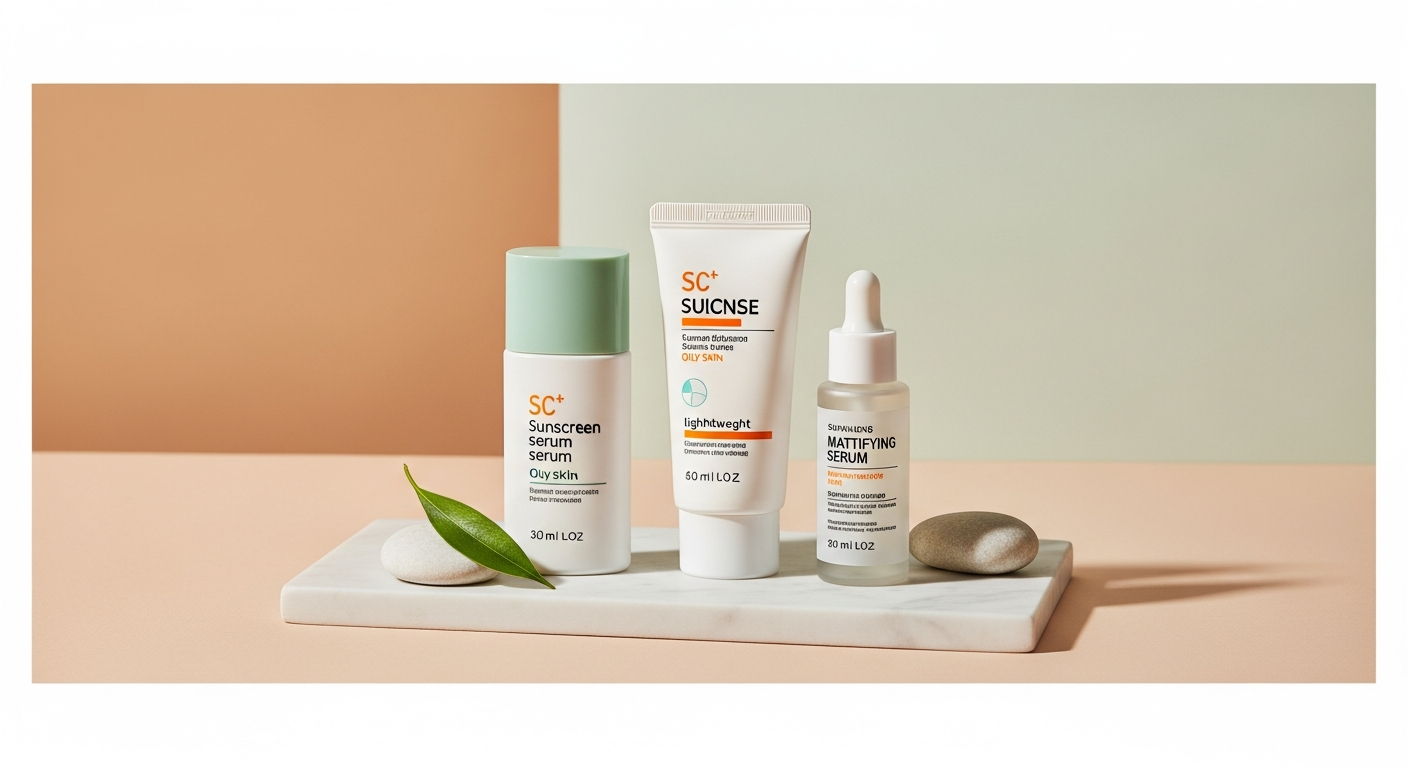 korean sunscreen serum oily skin bundle