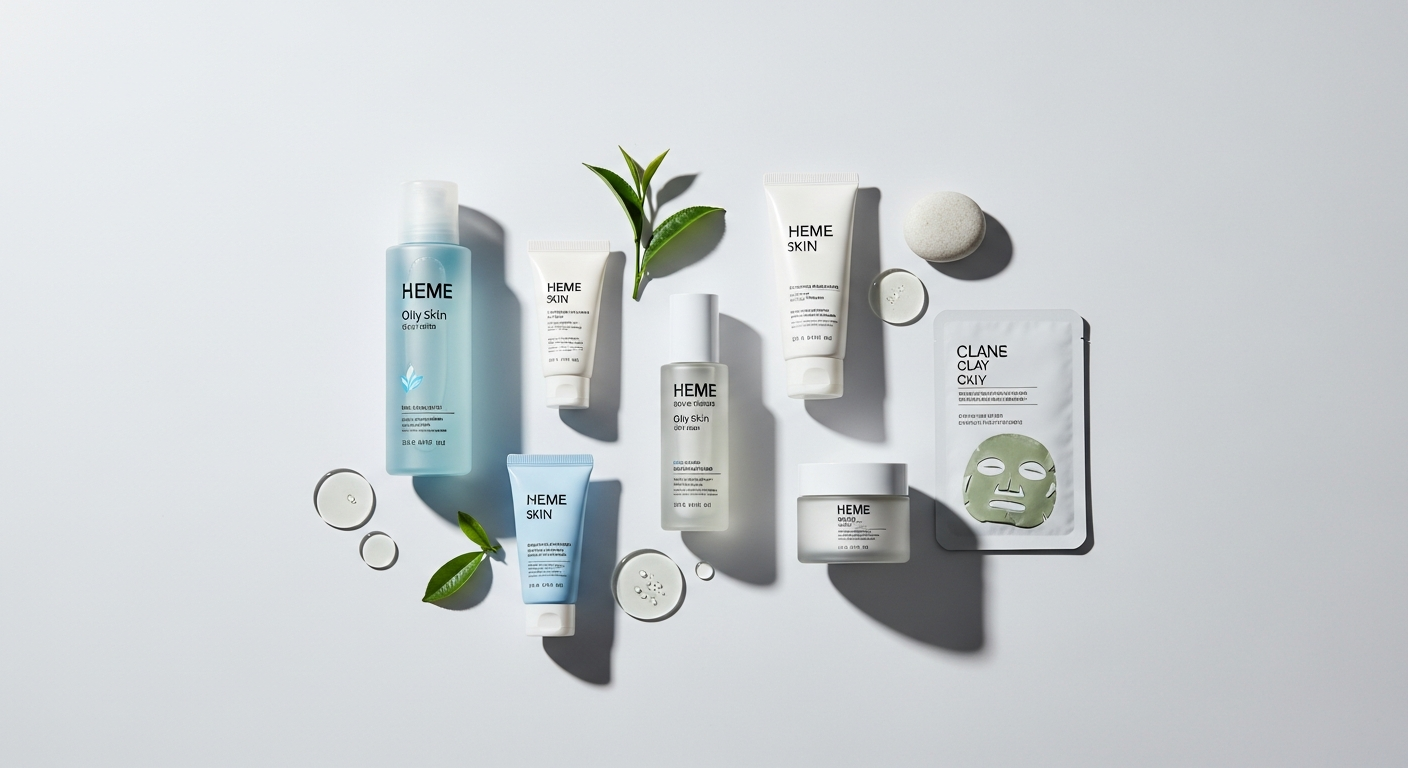 korean skincare oily skin final product shot
