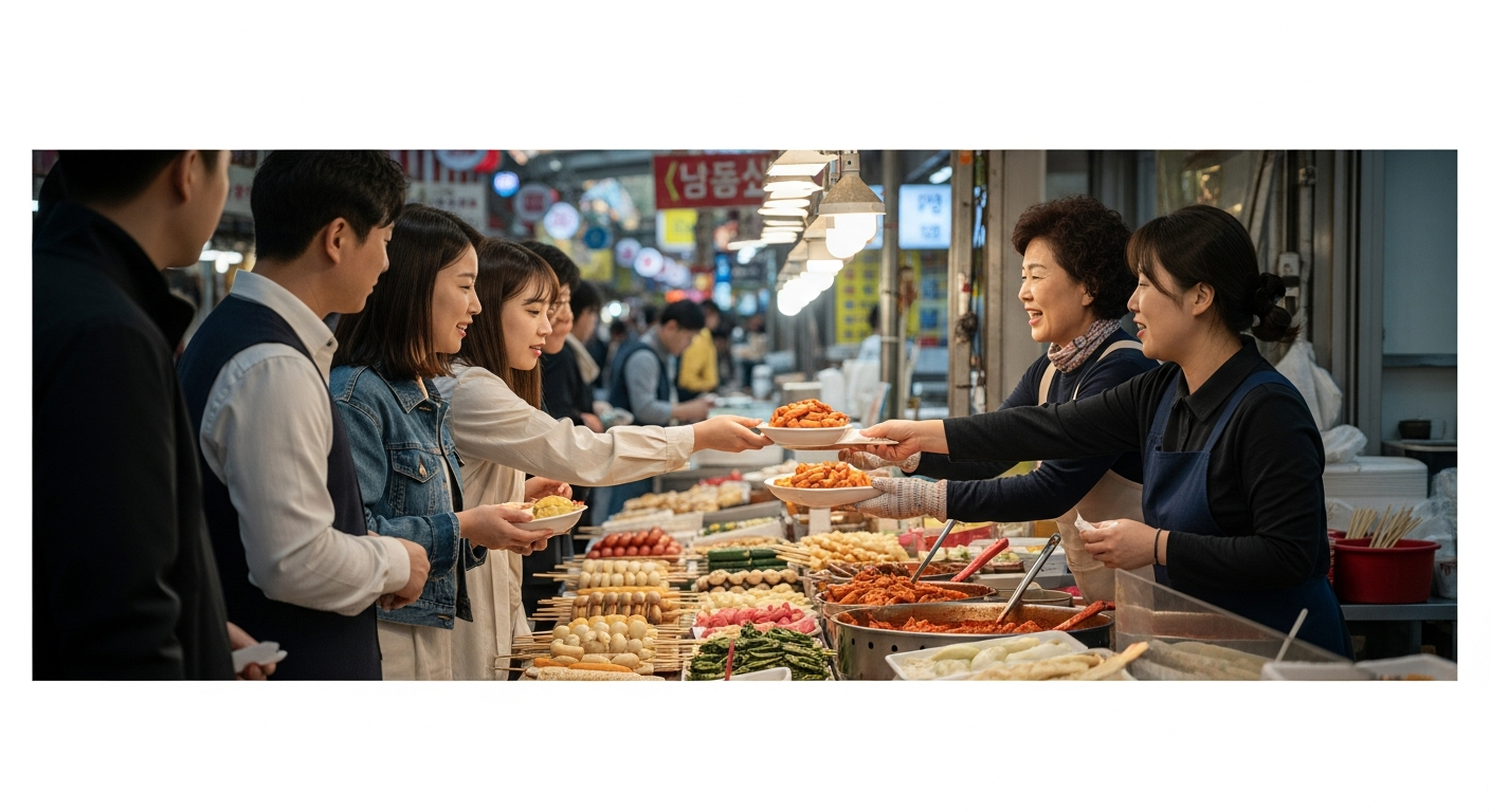 mangwon market food street locals