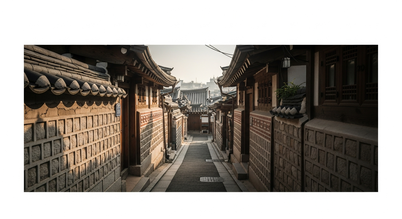 seongbuk dong traditional alleyway