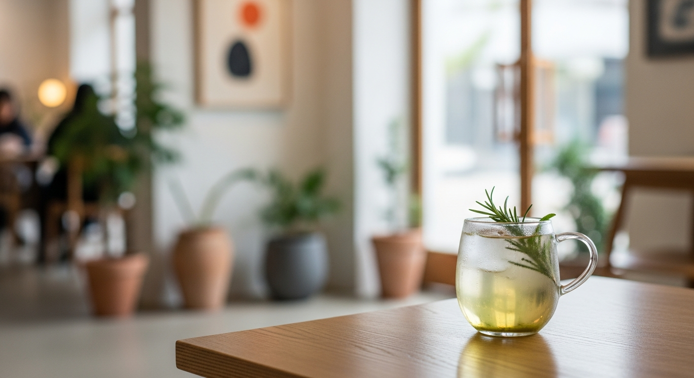 non caffeine herbal drink seoul cafe