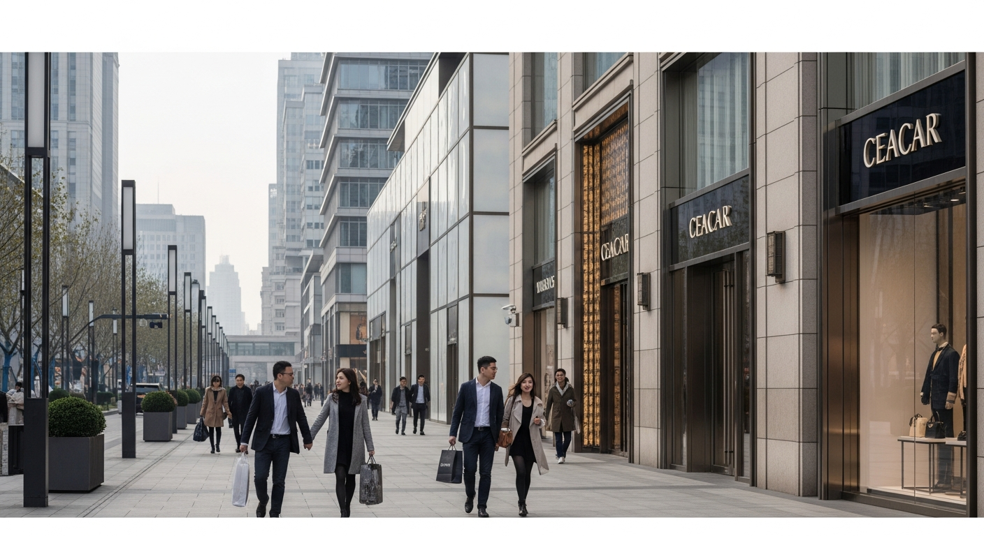 shanghai shopping district luxury retail