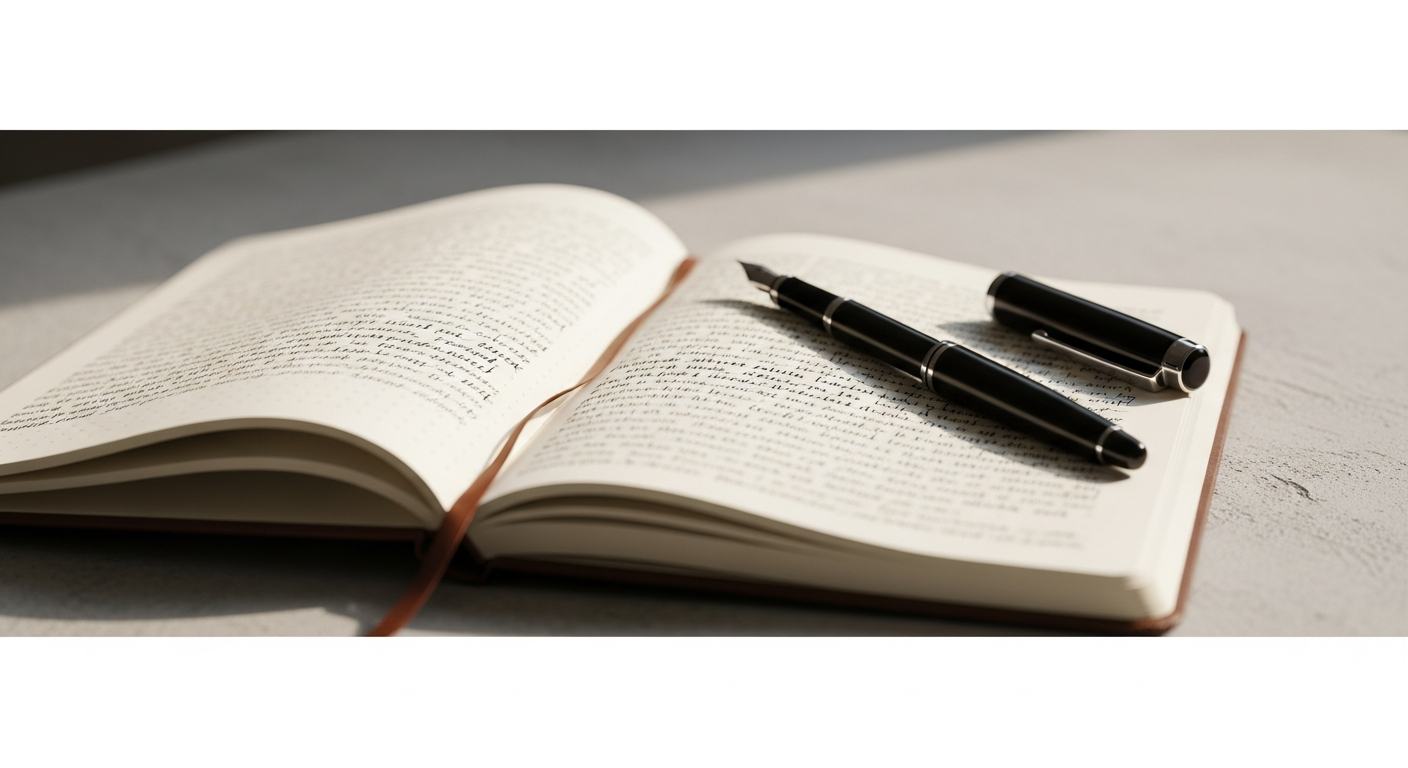 handwritten journal notebook pen