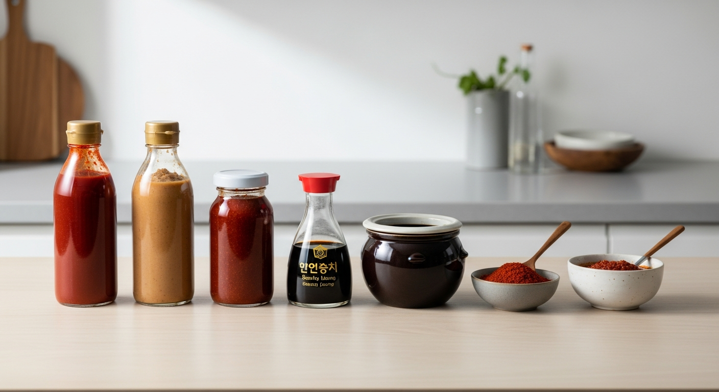 korean pantry essential sauces