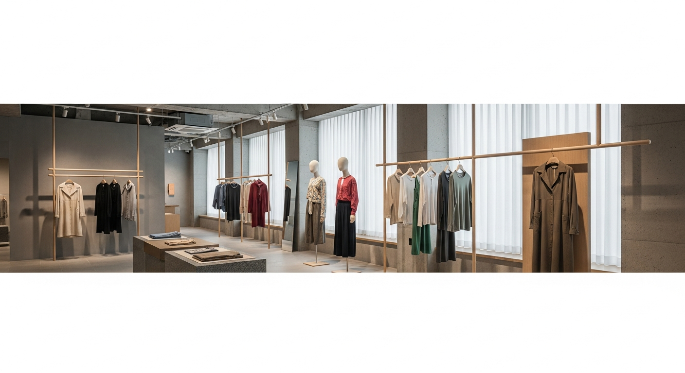 korean indie fashion brand store interior