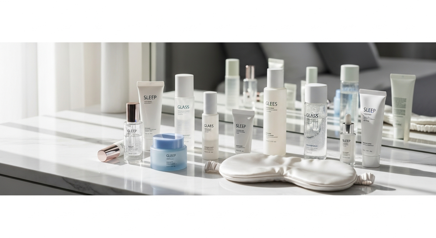 korean skincare glass skin routine sleep