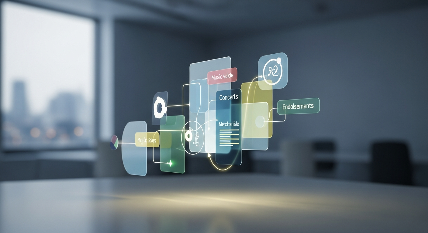 kpop industry revenue structure 2026 chart visualization