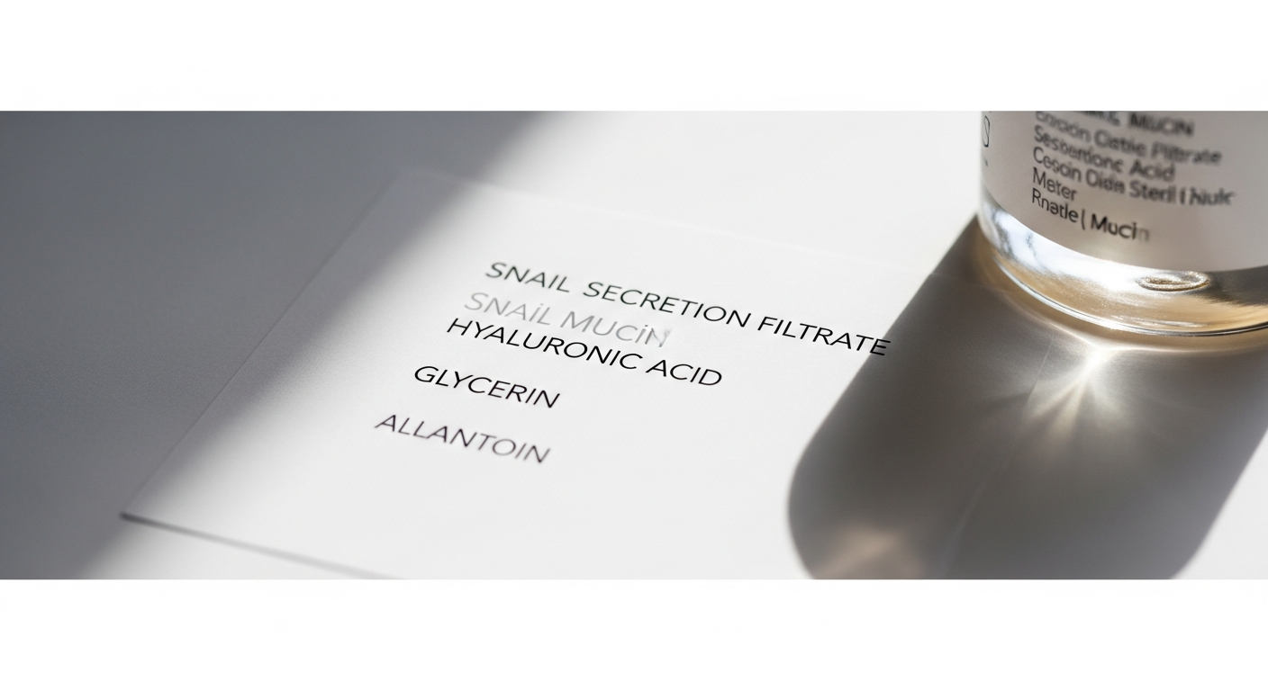 snail mucin ingredient list closeup