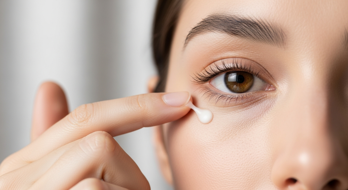 korean eye cream application technique