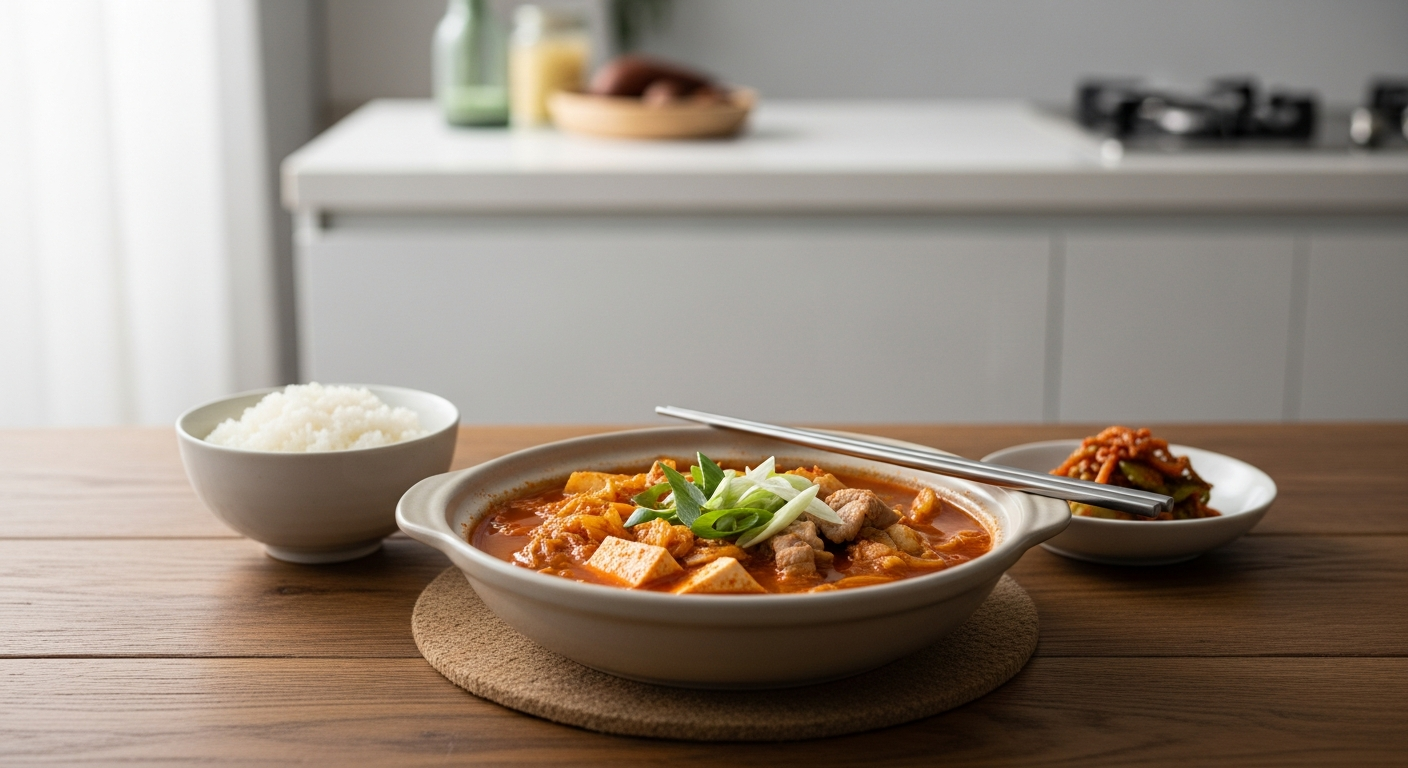 korean home cooking kimchi jjigae