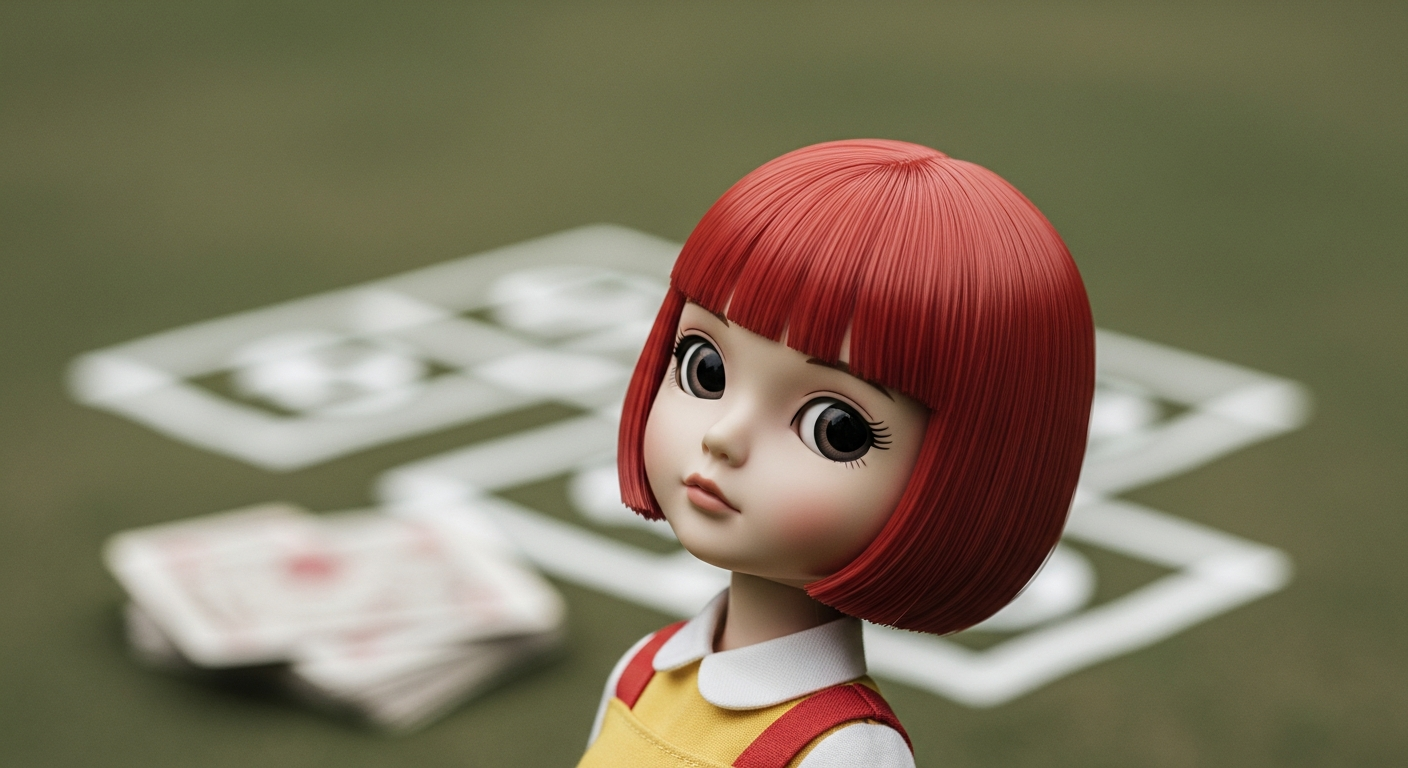 squid game red light green light doll korean childhood