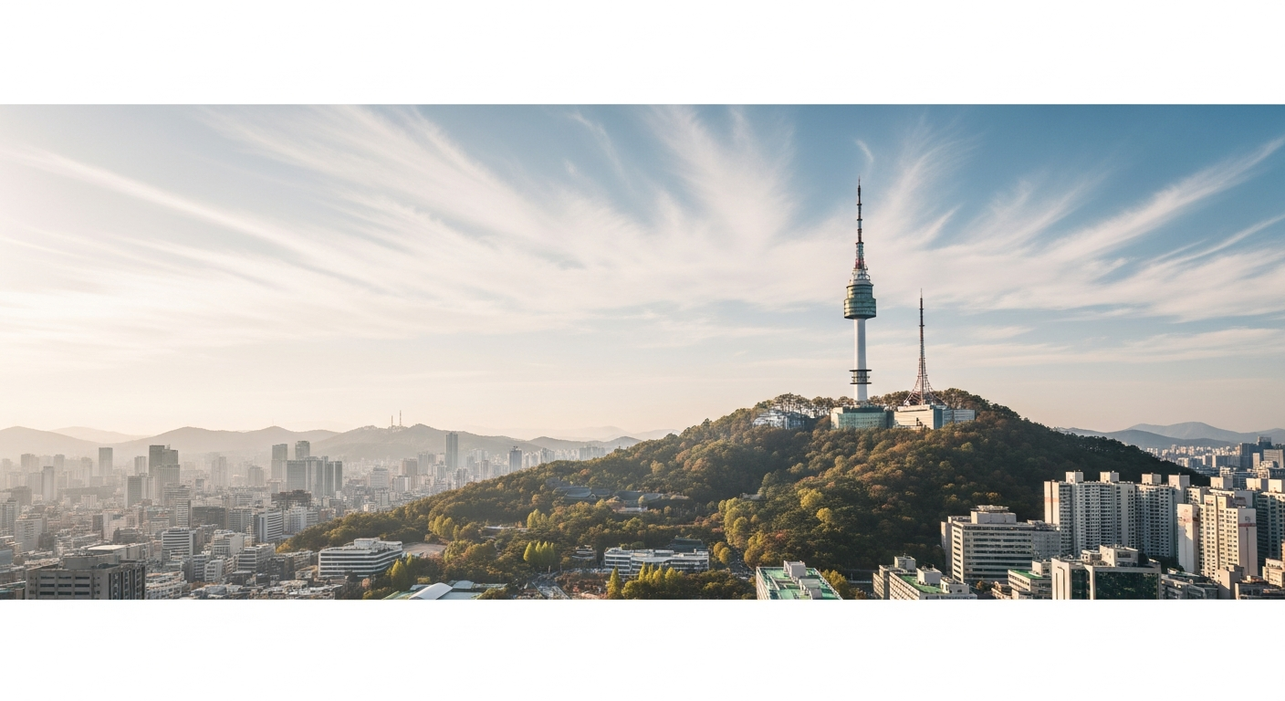 namsan tower daytime view