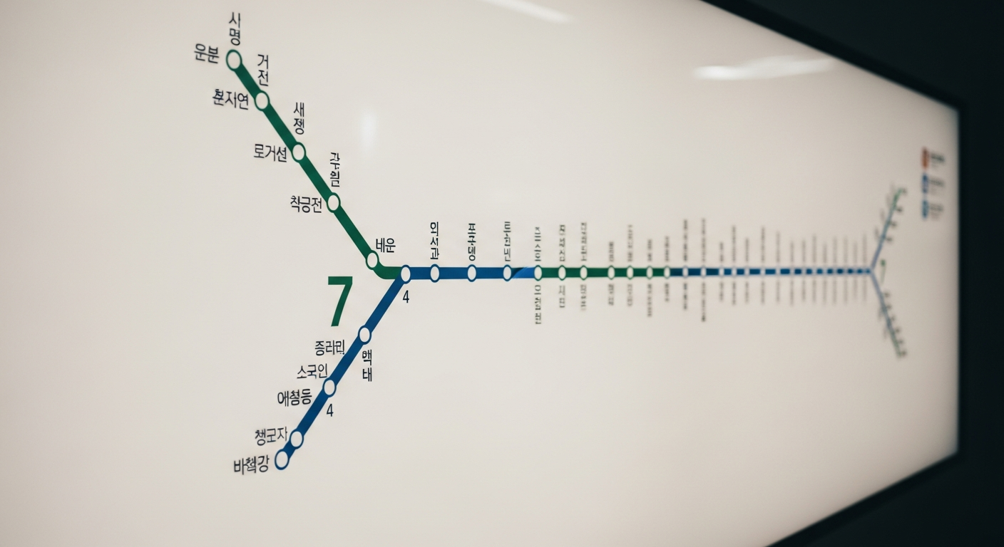 seoul subway map line 4 line 7 stations