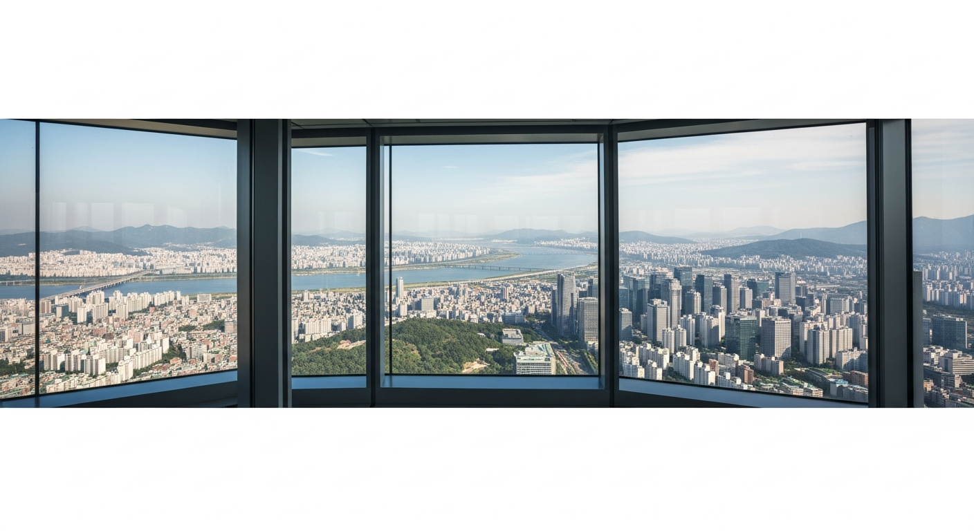 n seoul tower observatory daytime view