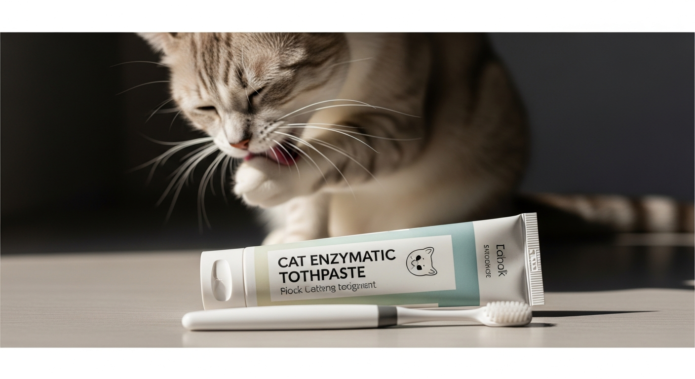 cat enzymatic toothpaste dental care