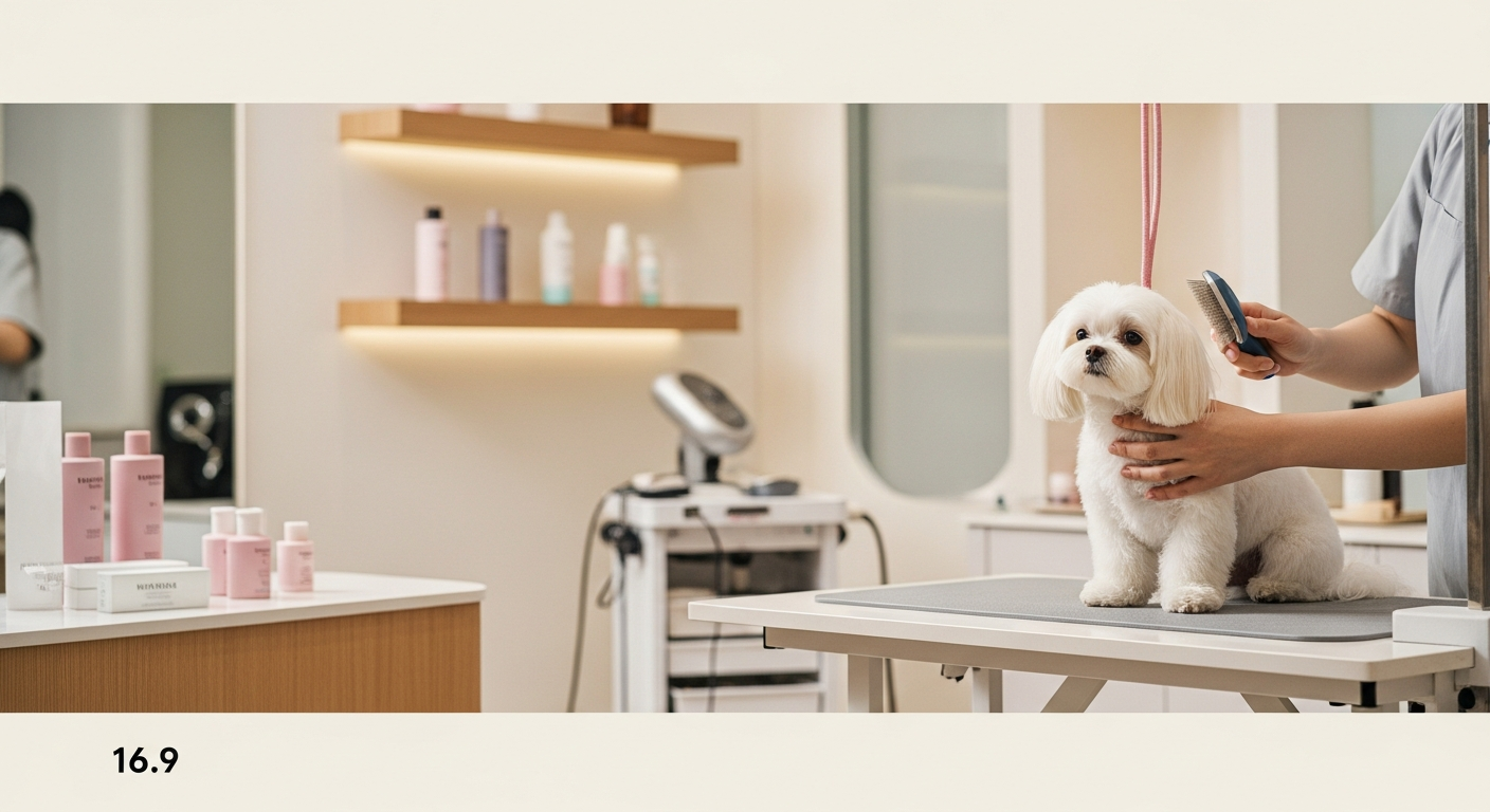 korean dog grooming salon luxury