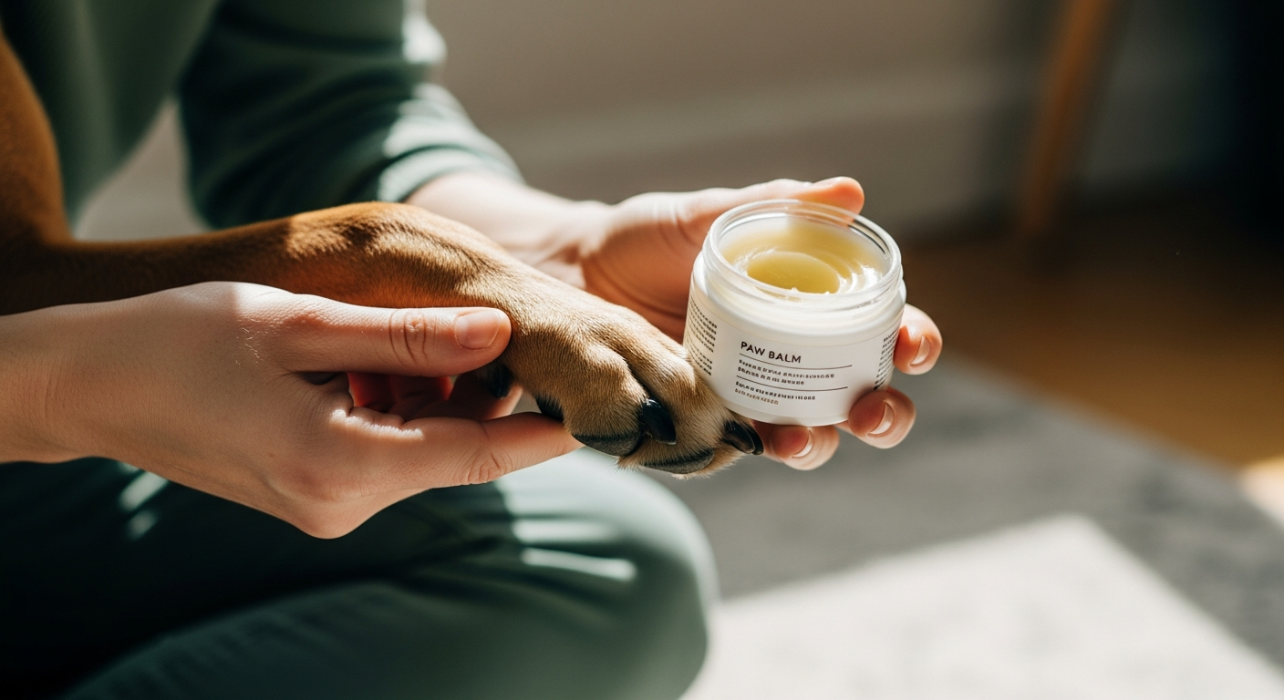dog paw balm ceramide application