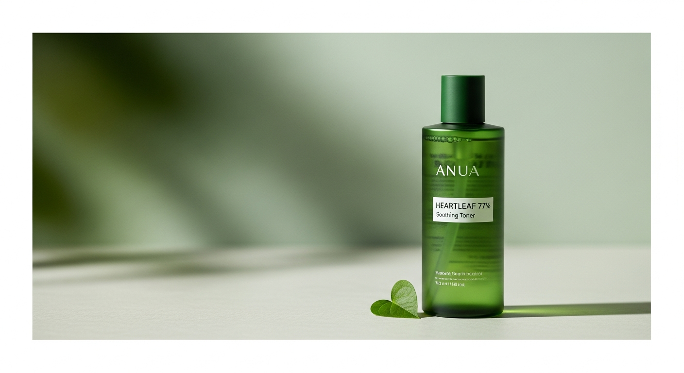 anua heartleaf toner green packaging