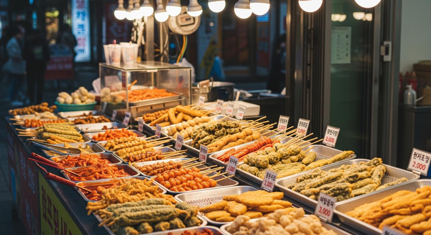 myeongdong street food vendor price comparison