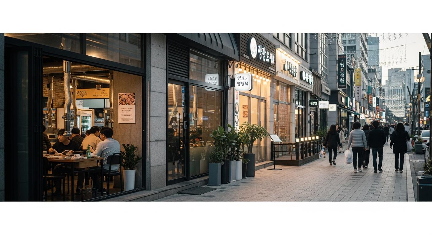 busan haeundae samgyeopsal restaurant street