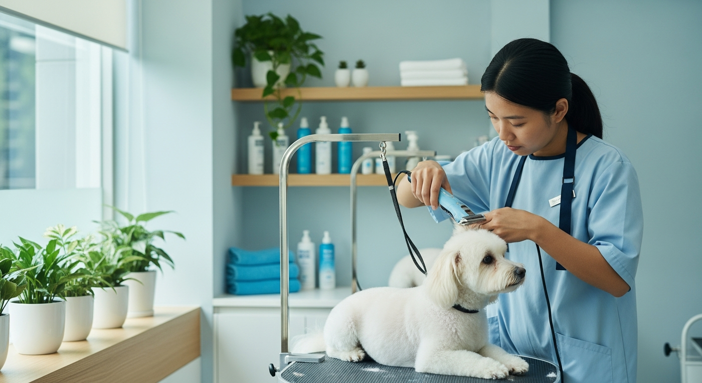 quiet pet grooming trimmer singapore clinic
