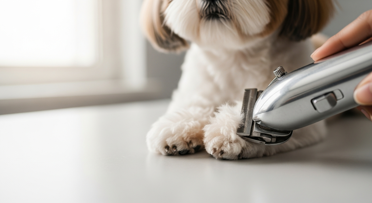 pet grooming trimmer paw pads small dog