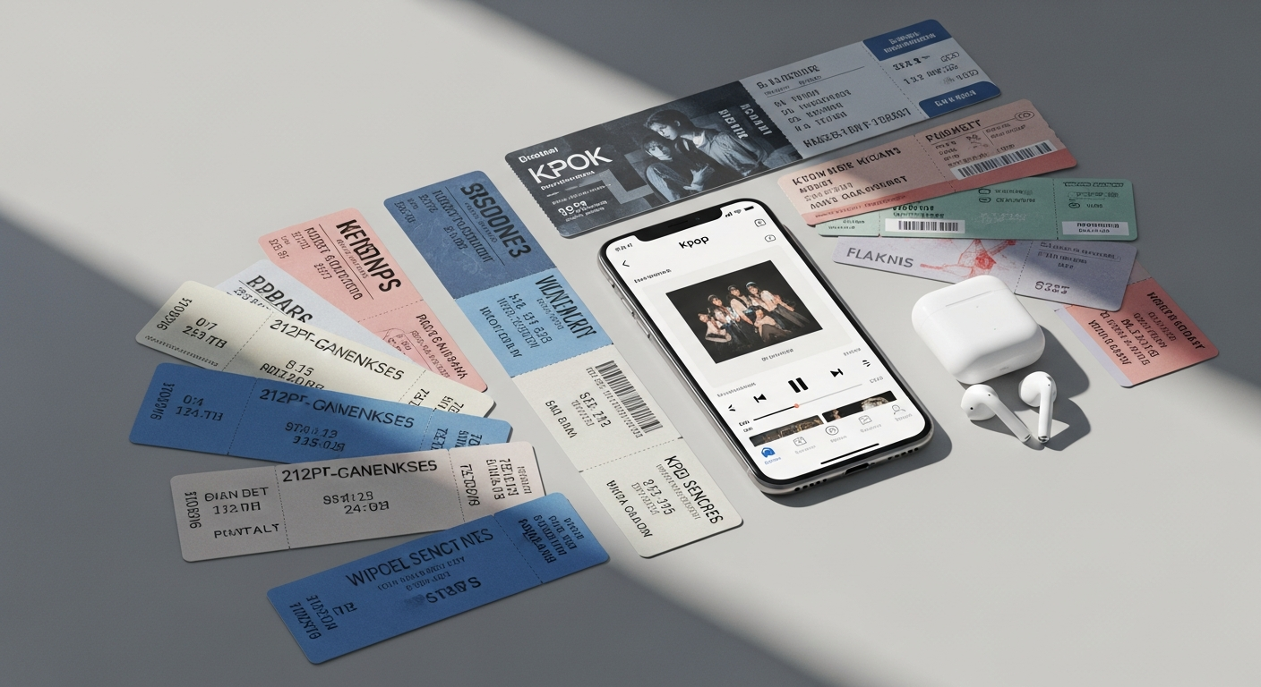kpop concert ticket stub streaming subscription
